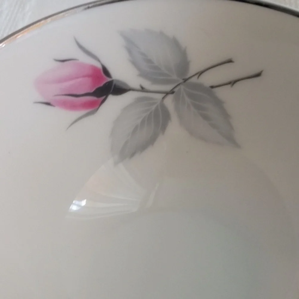 Vintage Bundle 9 Bridal Rose Syracuse Tea Coffee Cups & Saucers Fine China USA